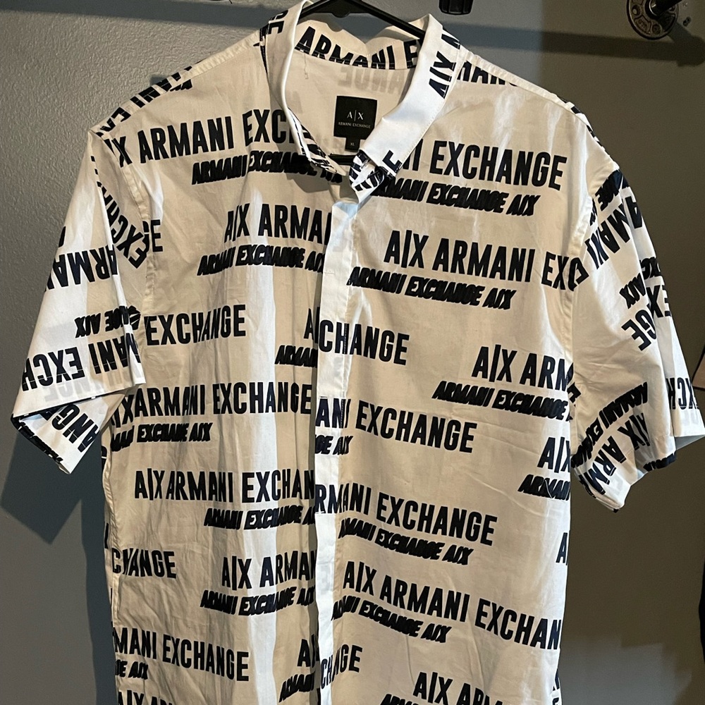 Armani Exchange button up, size XL
